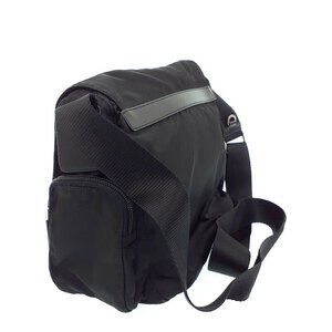 Prada Leather bag messenger saffiano Tessuto Nero Crossbody Black